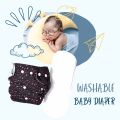 Washable Baby Cloth Daiper( 4-18Kg ) with 1 Daiper 1 Pad - 3 Layer-Multicolor. 