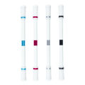 SF 1pc Cool Black White Spinning Pen Creative Rotating Gaming Pens Student Gift Toy Stress Pressure Releaser Penspinning Pen.