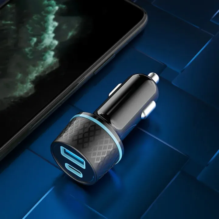 Fast%20Quick%20Charging%2025W%20Dual%20Ports%20Type%20c%20USb-C%20Car%20Charger%20Power%20Adapters%20for%20iPhone%2013%2012%20Pro%20Samsung%20Xiaomi%20Android%20phone%20-%20Image%203