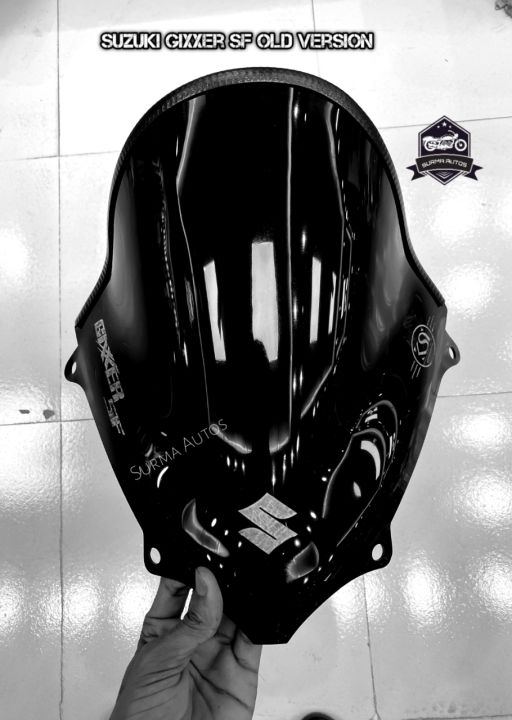 Motorcycle%20Windshield%20Windscreen%20Visor%20Compatible%20for%20Gixxer%20SF%20Old%20Model%20Rubber%20System%20-%20Image%206
