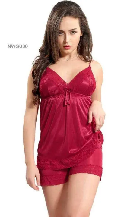 Women%20Lace%20Trim%20Pajama%20Set%20Deep%20V%20Neck%20Strap%20Camis%20Short%20Set%20Pijama%20Suit%20Sleepwear%20Tops%20Shots%20Nighties%20Pyjamas%20Set%20-%20Image%203