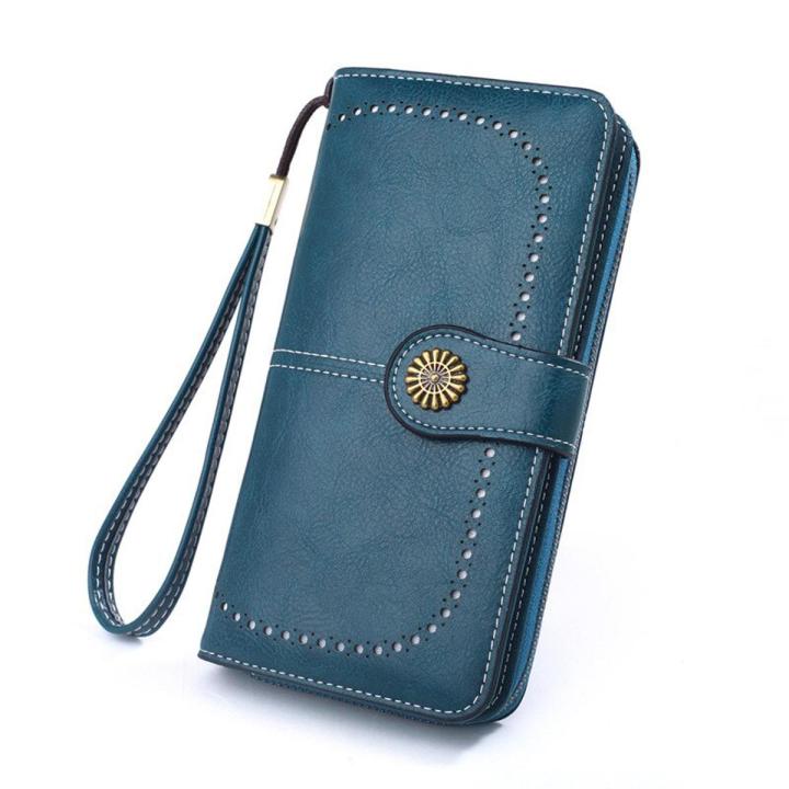 Women Wallets Long Leather Top Quality Card Holder Classic Female Purse Zipper Wallet For Women
