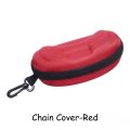 Fashion chain cover Portable Zipper Eye Sunglasses Glasses Box Case Clam Shell Protector Hard box Sunglasses Hard Case Eye Glasses Black Clam Shell Zipper With Hook Shell Box New CV5 #chaincover. 