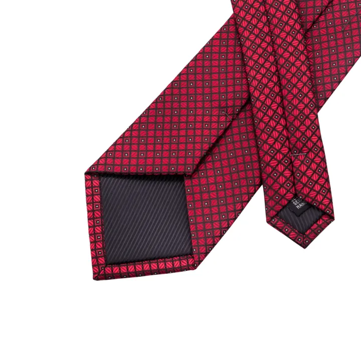 Hi-Tie%20Designer%20Red%20Burgundy%20Plaid%20Silk%20Wedding%20Tie%20For%20Men%20Handky%20Cufflink%20Gift%20Mens%20Necktie%20Fashion%20Business%20Party%20Dropshiping%20KEEMEEUYZO%20-%20Image%205
