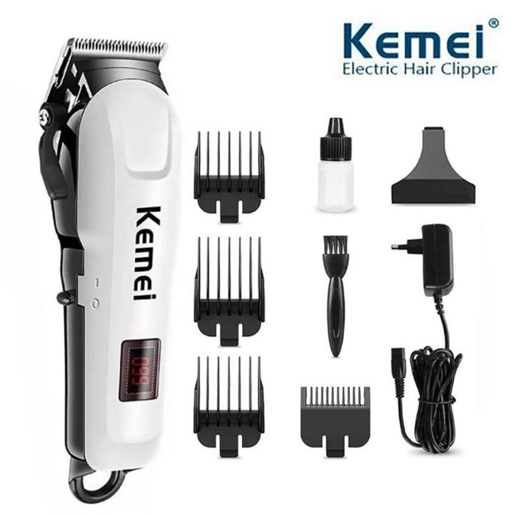 Kemei KM-809A Rechargeable Hair Clipper and Trimmer for Men