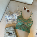 Tank Top Women Built In Bra Spaghetti Strap Crop Tops Womens V-neck Skinny Camis Female Casual.