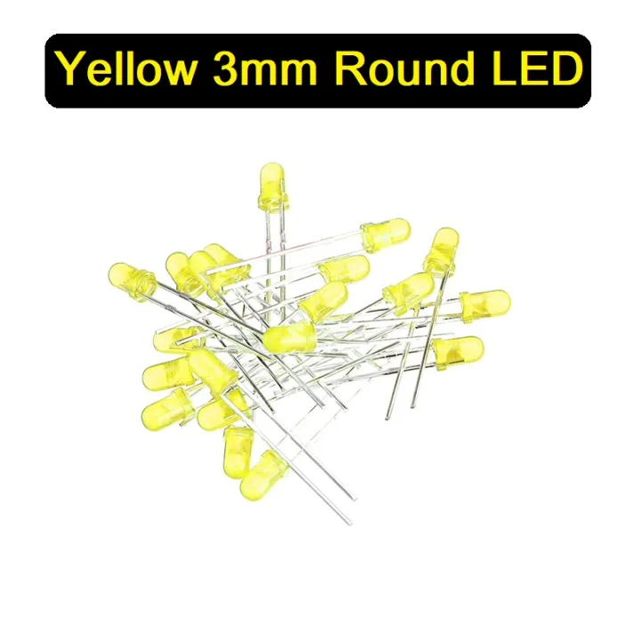 50Pcs-%203mm%20COLORFUL%20YELLOW%20LED%203mm%20Round%20LED%20Light%20Emitting%20Diode%20Basic%20Yellow%20Light%20Bulbs%20For%20Electronics%20Project%20Indicator%20Front%20Panels%20LED%20Light%20DIY%20-%20Image%204