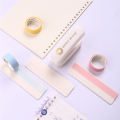 1Set Hole Puncher Washi Tape Paper Tape Hole Punch Loose-Leaf Paper Hole Reinforcement DIY Scrapbooking Plastic. 