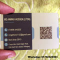 85x54mm Thin Matte Transparent Plastic visiting card & Photo card Long Lasting UV printing - 1pcs. 