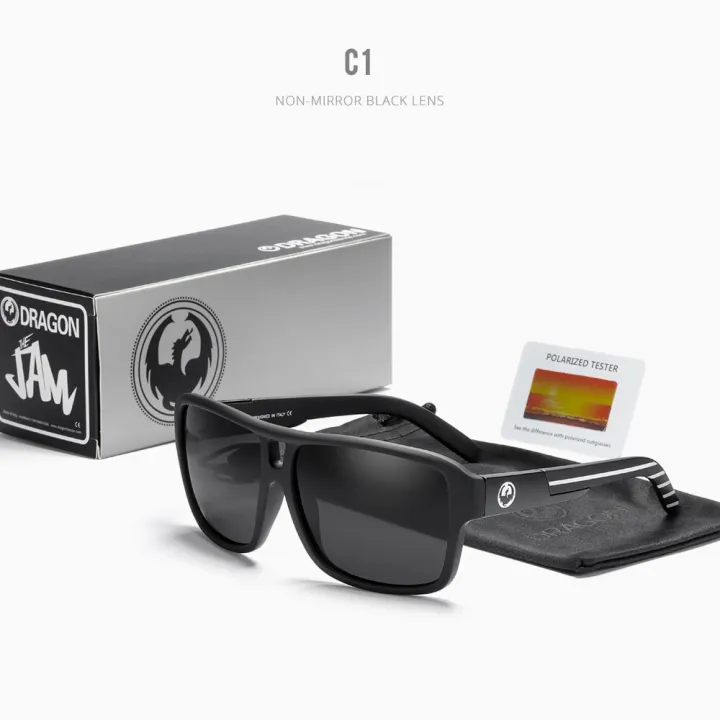 Dragon%20Polarized%20Sunglasses%20Men%20Women%20Square%20Jam%20Designed%20Male%20Black%20Sports%20Sun%20Glasses%20gafas%20de%20sol%20hombre%20Polarization%20-%20Image%202