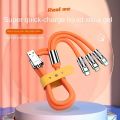 PD120W Ultra-fast Charging Line Digital Multi-function Three-in-one Charging Power Supply USB-C Line Compatible With Samsung.