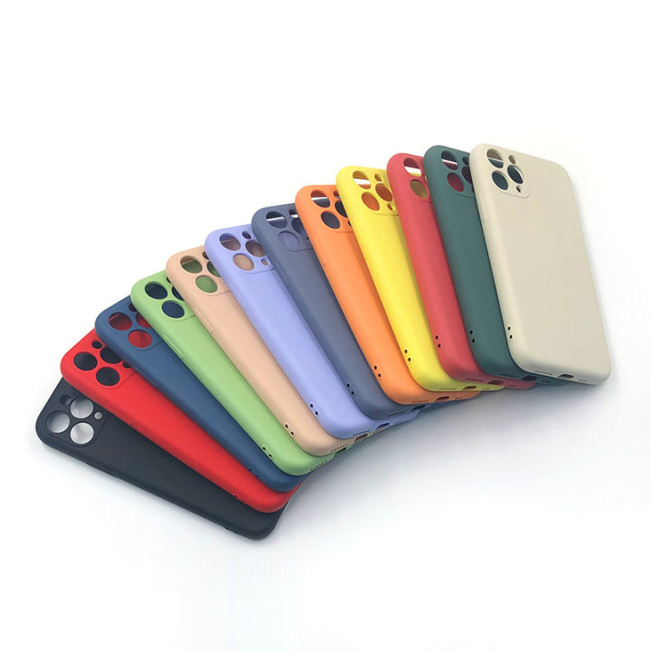 Suitable%20for%20Apple11%20pro%20maxLiquid%20Fine%20Hole%20Silicone%20CaseIP%2011Full-Cover%20Solid%20Color%20Case%20Wholesale%20-%20Image%202