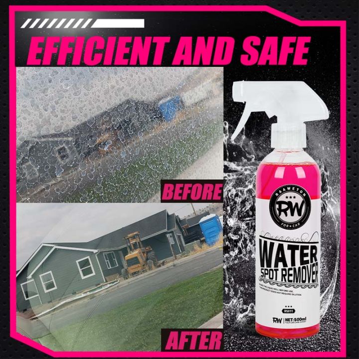 Hard Water Stain Remover Paint Glass Water Spot Mineral Deposit Stubborn Stain Surface Restore Solution Heavy-Duty Spot Cleaner