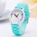 Fashion children kids Arabic numerals pencil analog display quartz wrist watch. 