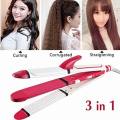 Kemei KM-1291 Professional 3 in 1 Hair Straightener Curler And Zic Zac Iron - Hair Straightener. 