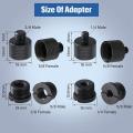 8Pcs Mic Stand Thread Adapter Set,5/8 Female to 3/8 Male and 3/8 Female to 5/8 Male Screw Adapter Thread. 