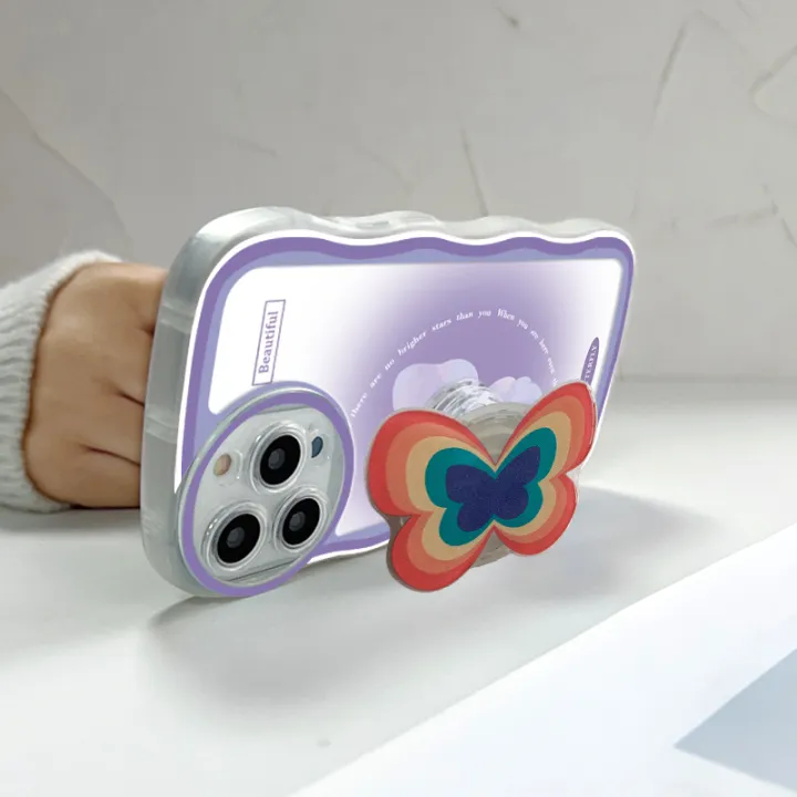 Jizetin%20for%20Huawei%20Mate%2020%20Pro%20Back%20Cover%20+%20Free%20Pop%20Socket%20Colorful%20Butterfly%20Soft%20Wavy%20Shape%20TPU%20Phone%20Case%20For%20Girls%20Boys%20-%20Image%207