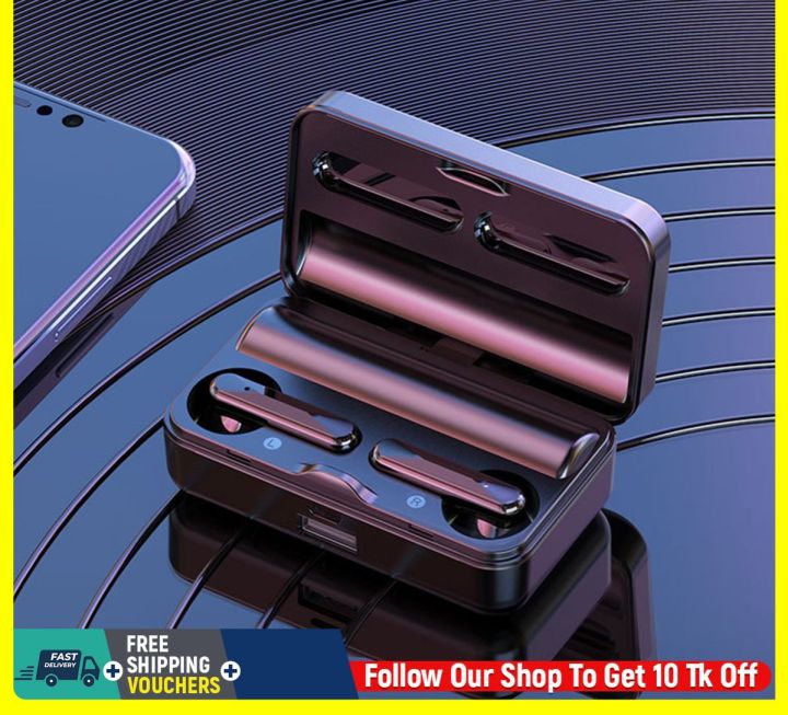 S20 Wireless Earbuds Headsets Digital Display High Capacity Bluetooth Stereo Earbuds