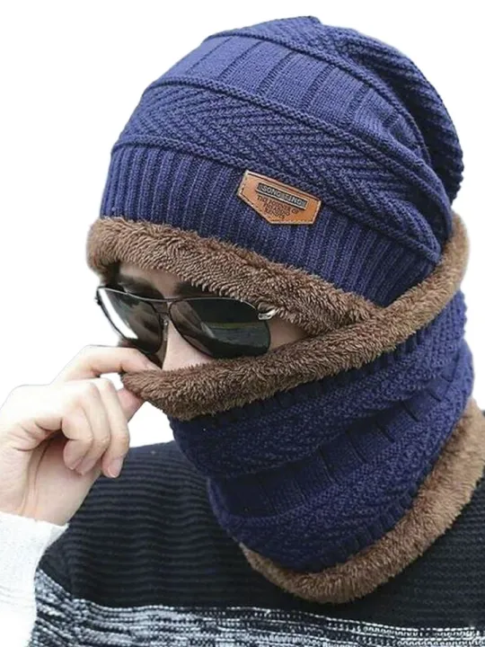 BLUE%20COLOR%20COTTON&FLEECE%20%20WINTER%20HAT%20&%20NECK%20%20CAP%20WARMER%20FOR%20MEN%20.%20-%20Image%203