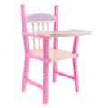 Lovely Reborn Doll Dinner Chair Baby Dolls Highchair Set, for 9-11inch Doll, Also for Dollhouse Dining Room Furniture Toy Decor. 