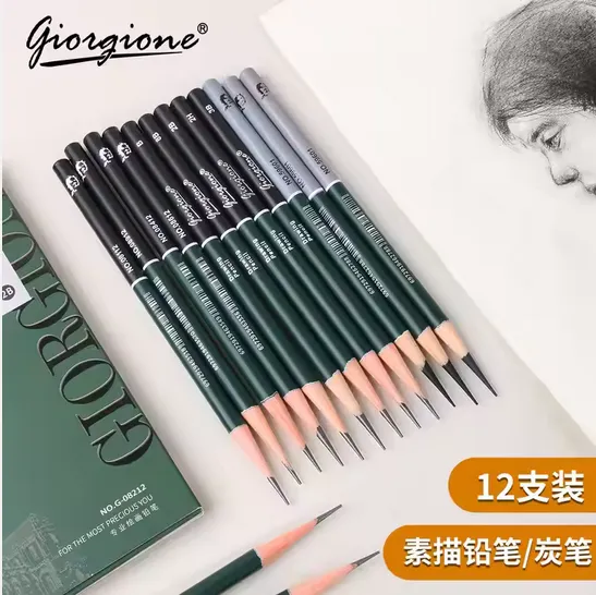 Giorgione%20Professional%20Charcoal%20Pencil%203.8mm%20Lead%20Core%20Sketch%20Pencils%20Set%20For%20Artist%20Students%20Drawing%2012%20pcs%20mix%20soft%20medium%20&%20Hard%20-%20Image%202