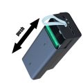 21x18650 Battery Storage Box Dual USB Charge 18650 Battery Power Bank Case Shell Charging Holder with LED Light LCD Displays.