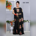 Silk Boutique Full body block and Dolar work, Body color Black, Golden block.