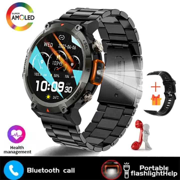 New%20Outdoor%20Sport%20Smart%20Watch%20Flashlight%201.45%20AMOLED%20Screen%20Bluetooth%20Call%20For%20Men%20Fitness%20Tracker%20SmartWatch%20Android%20IPhone%20IOS%20-%20Image%207