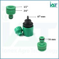1/2'' or 3/4'' Quick Tap Connector (1-Piece) and 4/7mm Quick Hose Connector (1-Piece) Used to Connect Threaded Water Tap/ Faucet to 4/7mm Pipe for Garden Irrigation..