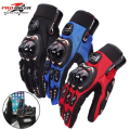 1 pair Pro Biker Full Finger Protective Motorcycle Gloves With Touch Screen. 
