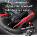 2pcs /Pair Coarse Probe Auto Repair Test Multimeter Pen, Color: Red + Black. 
