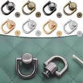 4Pcs D Ring Zinc alloy Bag Zipper Transform Buckles Accessories DIY Handbag Repair Kit Replace Chain Buckle Adjust Part Hardware.