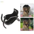 French Hair Clip Anti Slip Grip Jaw Durable Hair Braiding Tool Ponytail Clip Black.