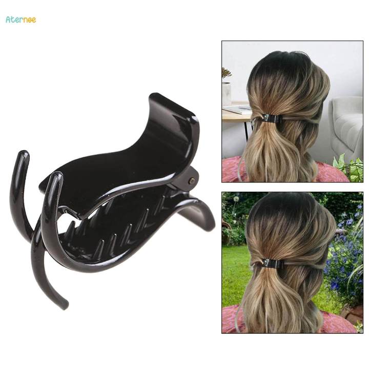French%20Hair%20Clip%20Anti%20Slip%20Grip%20Jaw%20Durable%20Hair%20Braiding%20Tool%20Ponytail%20Clip%20Black%20-%20Image%205