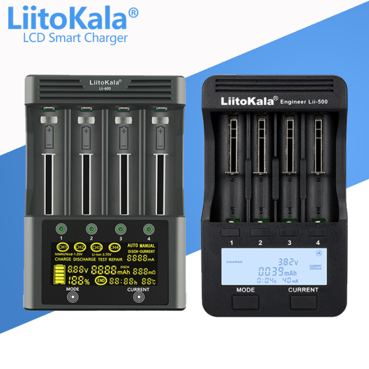 LiitoKala Lii-600 Lii-500 Lii-500S Lii-M4 Lii-M4S LCD 3.7V 1.2V 18650 ...
