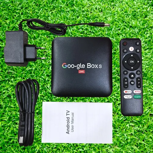 Google Box S Android TV Box 24K UHD – Android 24, Voice Remote ...