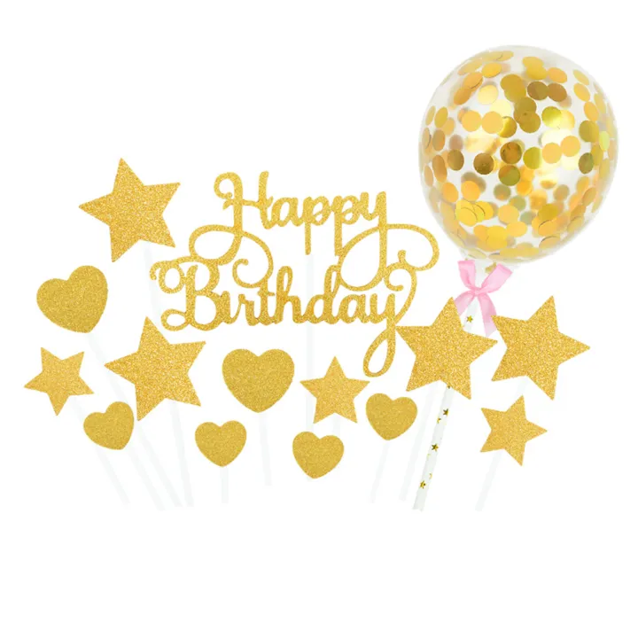GC%201%20Set%20Of%20Glittering%20Paper%20Cake%20%20Inserts%20Birthday%20Cake%20Decoration%20With%20Star%20Heart%20size:Rose%20Golden%20suit%20-%20Image%205