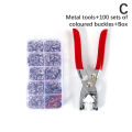 Sets Snap Fasteners Kit Tool, Metal Snap Buttons Rings with Fastener Pliers Press Tool Kit for Clothing Sewing  GAOHANG. 