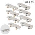 4PC Stainless steel pulley 5mm glass sliding door wheel clamp track roller Creek. 