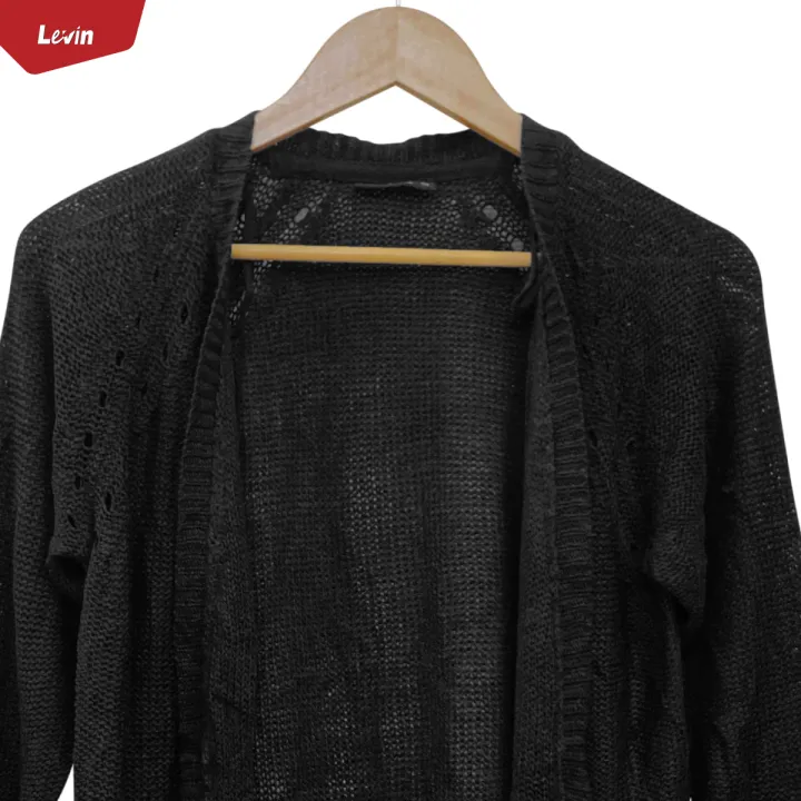 Women's%20Three%20Quarter%20Sleeve%20Open%20Front%20Cardigan%20From%20Levin%20-%20Image%202