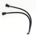 4 Pin Y Splitter Cable 4 Pin PWM Female to 3/4 Pin Motherboard CPU Fan PC Case Demoo. 