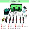 KOGEEK 11 Pieces Heavy-Duty Garden Tool Set Gardening Tool Kit with Trowel Transplanter Hand Rake Cultivator Weeder Pruning Shears Pruner Spraying Bottle Gloves Twist Tie.