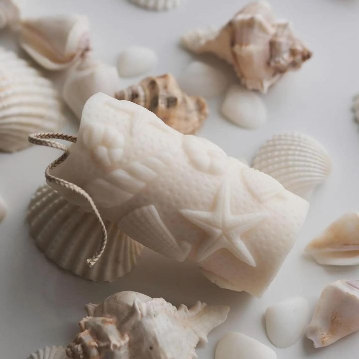 Ocean Theme Decorative Scented Candles – Starfish & Seashell Design | Home & Gift Set
