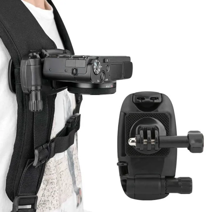 Mirrorless%20Camera%20Backpack%20Clip%20Mount%20RCSTQ%20Plastic%20Black%20Quick%20Release%20Adjustable%20Strap%20for%20SLR/Mirrorless%20Camera/Motion%20-%20Image%203