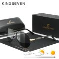 KINGSEVEN NEW Fashion Men's Aluminum Sunglasses Polarized Fishing Driving Sun glasses Brand Men UV400 Photochromism Lens Male.