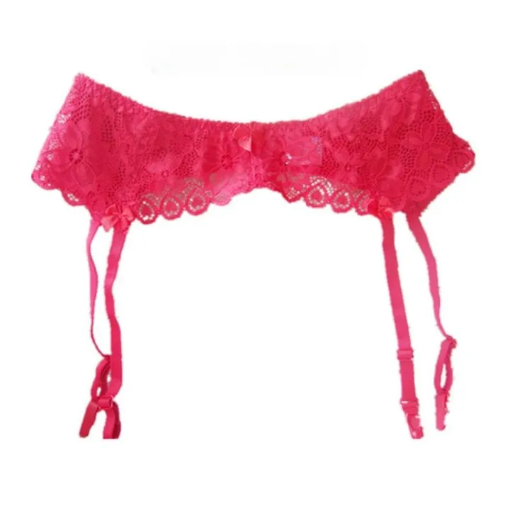 Women's%20Underwear%20Plus%20Size%20Lace%20Garter%20Belt%20Lace%20Transparent%20Suspenders%20Adjustable%20Three-breasted%20Belt%20Stockings%20-%20Image%206
