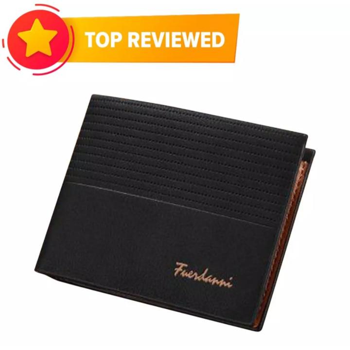 Luxury Famous Brand FUERDANNI Leather Men Wallet
