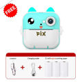 Instant Camera Printer with Mini Printer For Mini Digital Camera -Children Instant Fun Print Camera Kids Video Photography Digital Photo Camera Mini Thermal Printer With Free 3 Piece Thermal Paper-Best Gift For Children. 