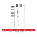 Measuring pass Badge gauge Stain card Point gauge wire gauge Transparent film ruler Stain crack contrast ruler-44351. 