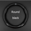 carbon fiber leather steering wheel cover Carbon fiber leather steering wheel cover Toyota Camry Altis Vigo Fortuner CHR Vios Yaris Ativ（model：Round black）. 